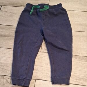 💐Primark Kids Navy Joggers with Green Accent💘